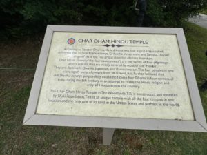 Char Dham Hindu Temple, The Woodlawns. Texas